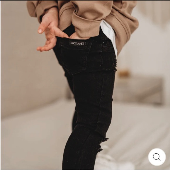 Distressed Jeans- black 4T - Picture 3 of 9